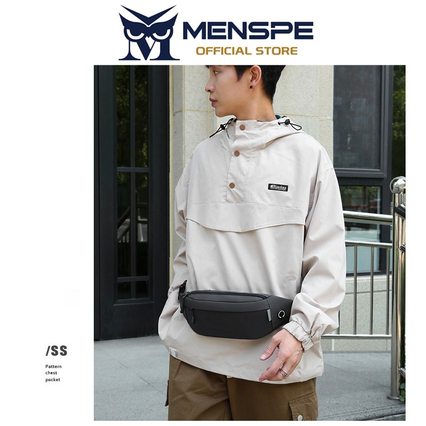 Menspe Multi-Functional Fitness Bag กระเป๋าคาดเอวกันน้ําสวมใส่กระเป๋ากีฬาพร้อมสายรัดปรับได้สําหรับออกกําลังกายวิ่ง