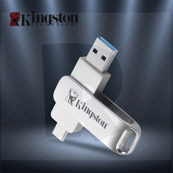 Custom Kingston โลหะ USB 3.0 หมุน OTG 8GB 16GB 32GB 64GB 128GB 2TB แฟลชไดรฟ์ความเร็วสูง