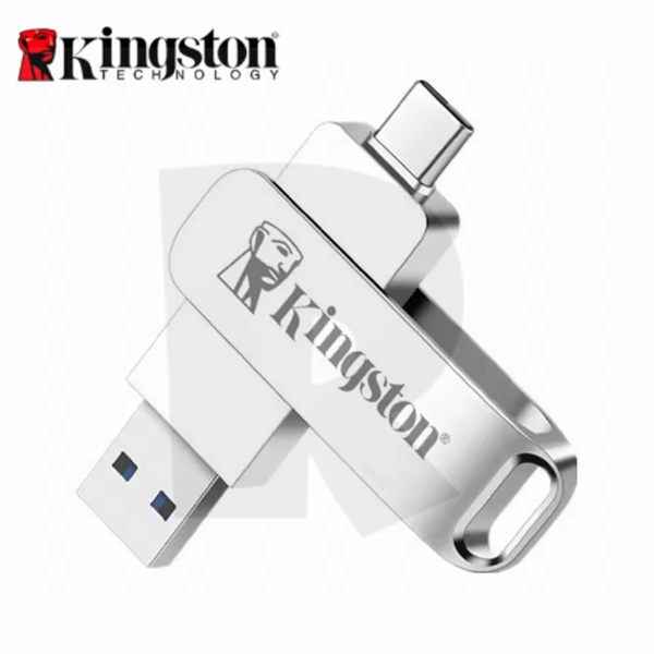 Custom Kingston โลหะ USB 3.0 หมุน OTG 8GB 16GB 32GB 64GB 128GB 2TB แฟลชไดรฟ์ความเร็วสูง