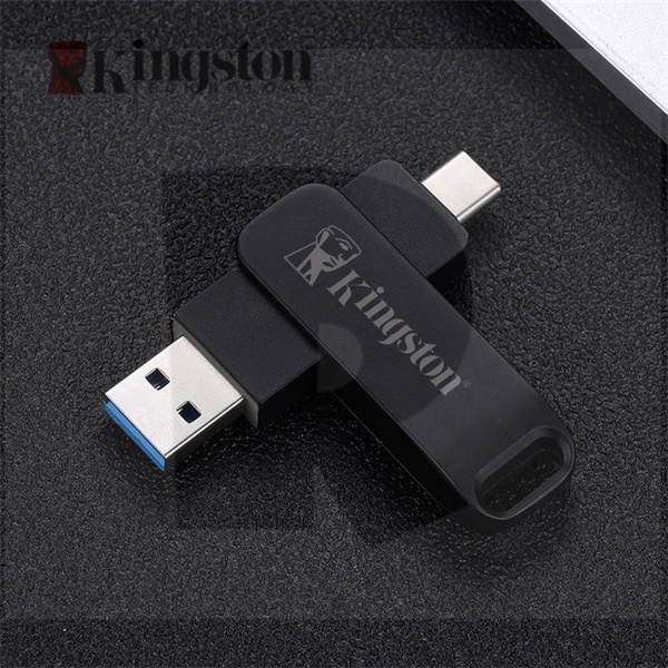 Custom Kingston โลหะ USB 3.0 หมุน OTG 8GB 16GB 32GB 64GB 128GB 2TB แฟลชไดรฟ์ความเร็วสูง