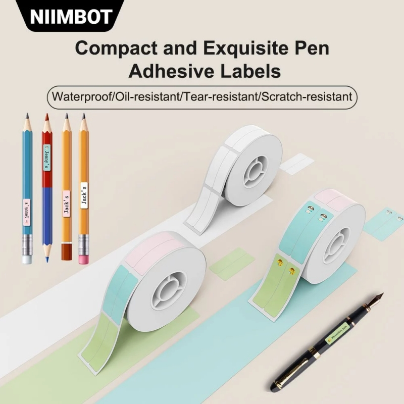 NIMBOT D11/D110/D101 ปากกาใหม่ Lable สติกเกอร์ใช้สําหรับดินสอการจําแนกชื่อสติกเกอร์