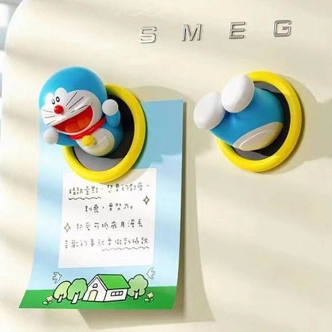 New สต็อกมาถึงdoraemon แม่เหล็กตู้เย็นสติกเกอร์ 3D น่ารักการ์ตูนตกแต่งอย่างเป็นทางการ Anime Character Home Kitchen Accessories