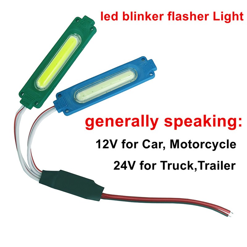 Dc 12V สีแดงสีฟ้า LED โมดูลฉุกเฉิน Strobe ไฟชุดคําเตือนความปลอดภัยกระพริบสําหรับรถจักรยานยนต์ไฟฟ้าจักรยานรถ 24V ไฟเตือนสําหรับรถบรรทุก