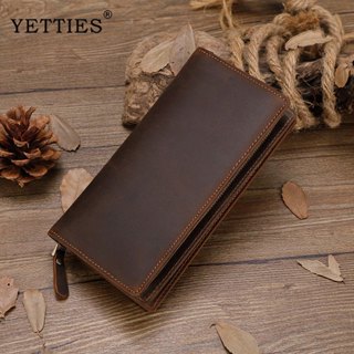 YETTIES คุณภาพสูงที่มี กระเป๋าสตางค์ใบยาว หนังแท้ คุ้มค่าาาา…