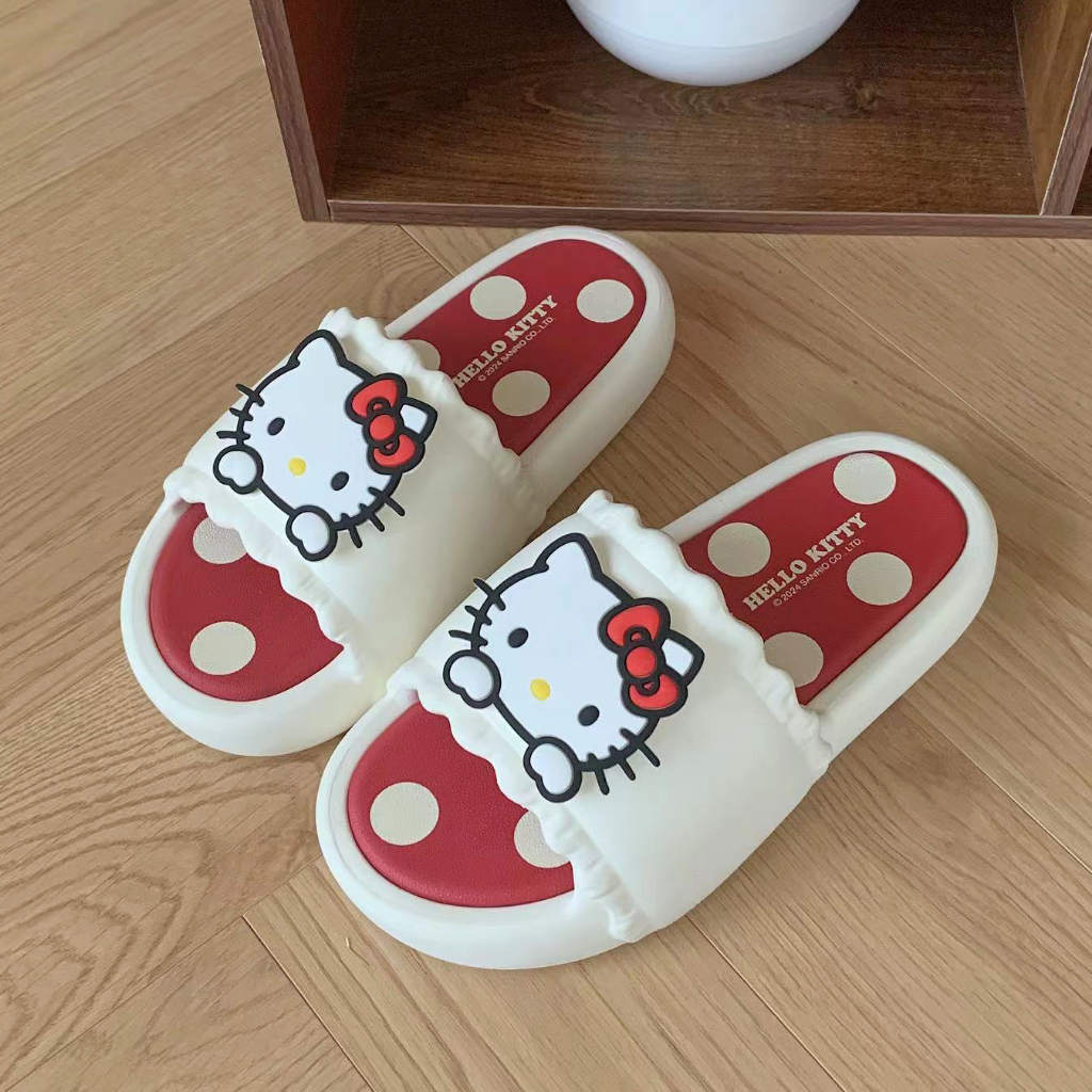 Xixtiao Sanrio รองเท้าแตะรองเท้าแตะฤดูร้อน EVA แม่ลูกสุภาพสตรี Anti-Slip บ้านห้องน้ํา ราคา ถูกที่สุด ดีลบีเคเค แกลเลอรีภาพที่ 7