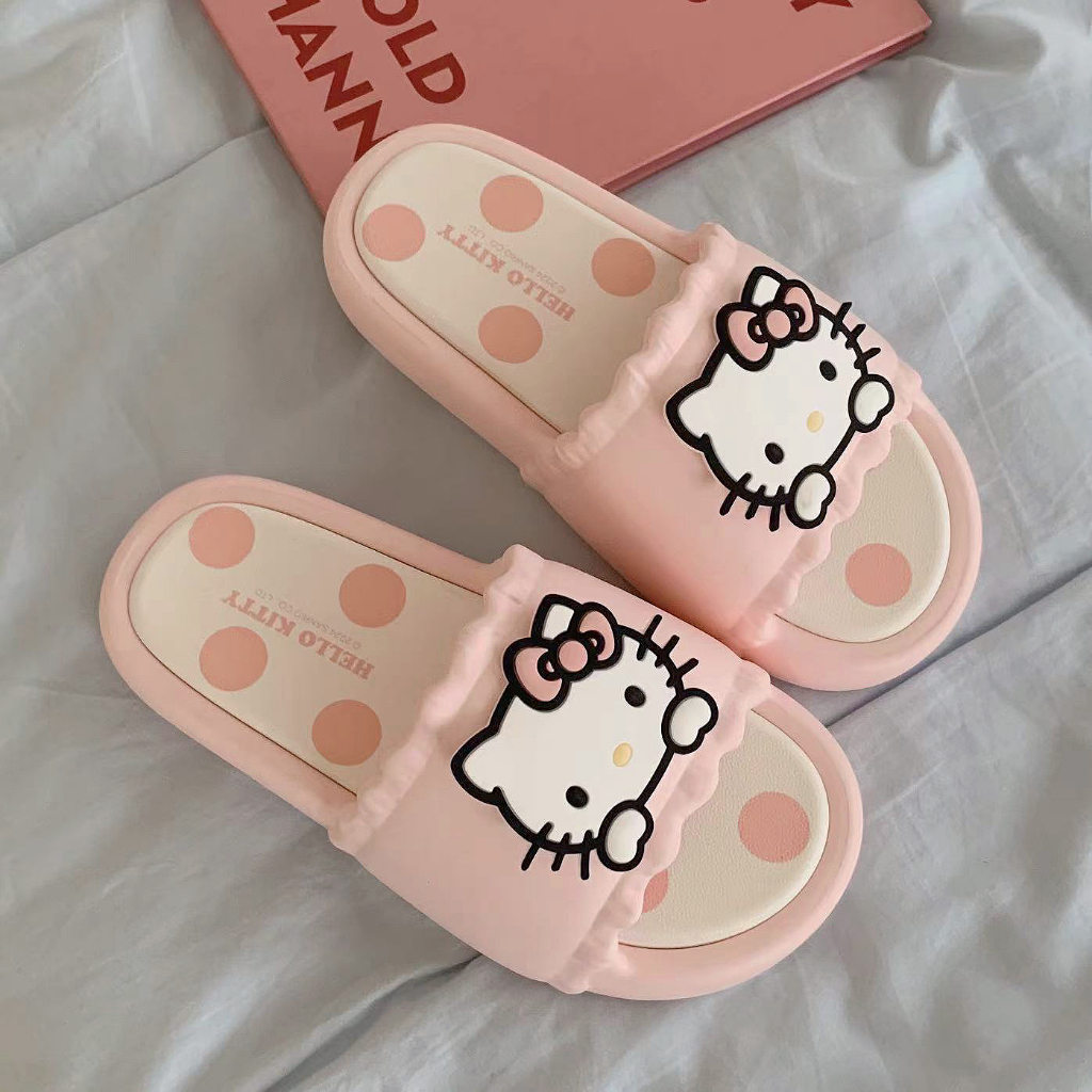 Xixtiao Sanrio รองเท้าแตะรองเท้าแตะฤดูร้อน EVA แม่ลูกสุภาพสตรี Anti-Slip บ้านห้องน้ํา ราคา ถูกที่สุด ดีลบีเคเค แกลเลอรีภาพที่ 8