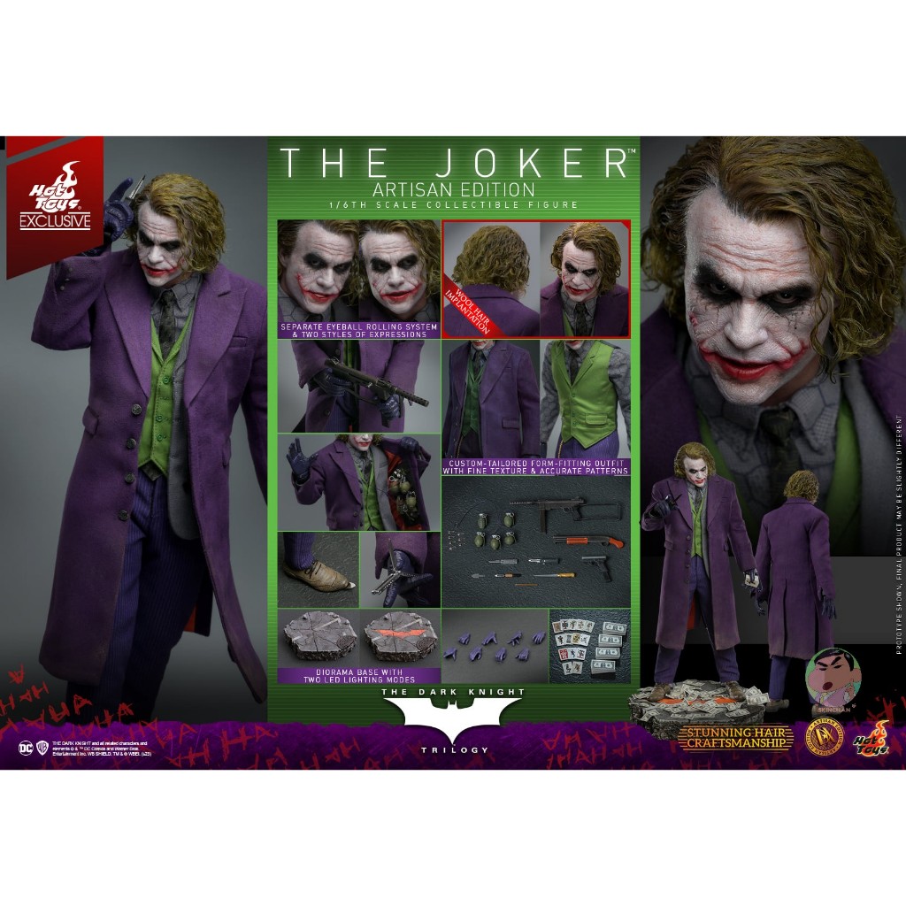 Hot Toys DX32 & DX33 The Dark Knight Trilogy – The Joker (Artisan Edition) 1/6th Scale Collectible F