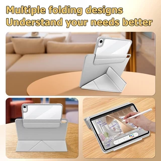 ถอดปกได้ เคสไอแพด compatible for iPad Air6 Air7 Air5 Air4 gen10 gen11 Pro11 Gen9 8 7 10.2 pro13 pro12.9 Case หมุนได้ 360 องศา พร้อมขาตั้งแม่เหล็ก เคสสำหรับไอแพด