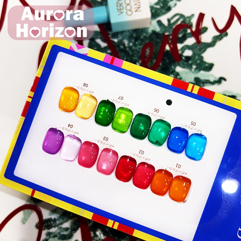 【พร้อมส่งในกรุงเทพฯ】สีเจล สีเจลไซรัป เล็บลูกแก้ว 8 สี (very good)สีลูกกวาด ฟรีชุดชาร์จชาร์จ สวยมาก