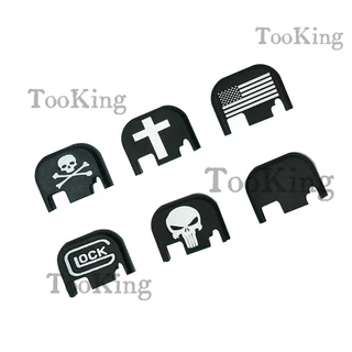 Tooking 1PC Performance ฝาครอบสไลด์ด้านหลังแผ่นสําหรับ Gl/o-c/k Gen 1-4 Gen 5 เลเซอร์แกะสลัก Hardcoat Anodized อลูมิเนียม