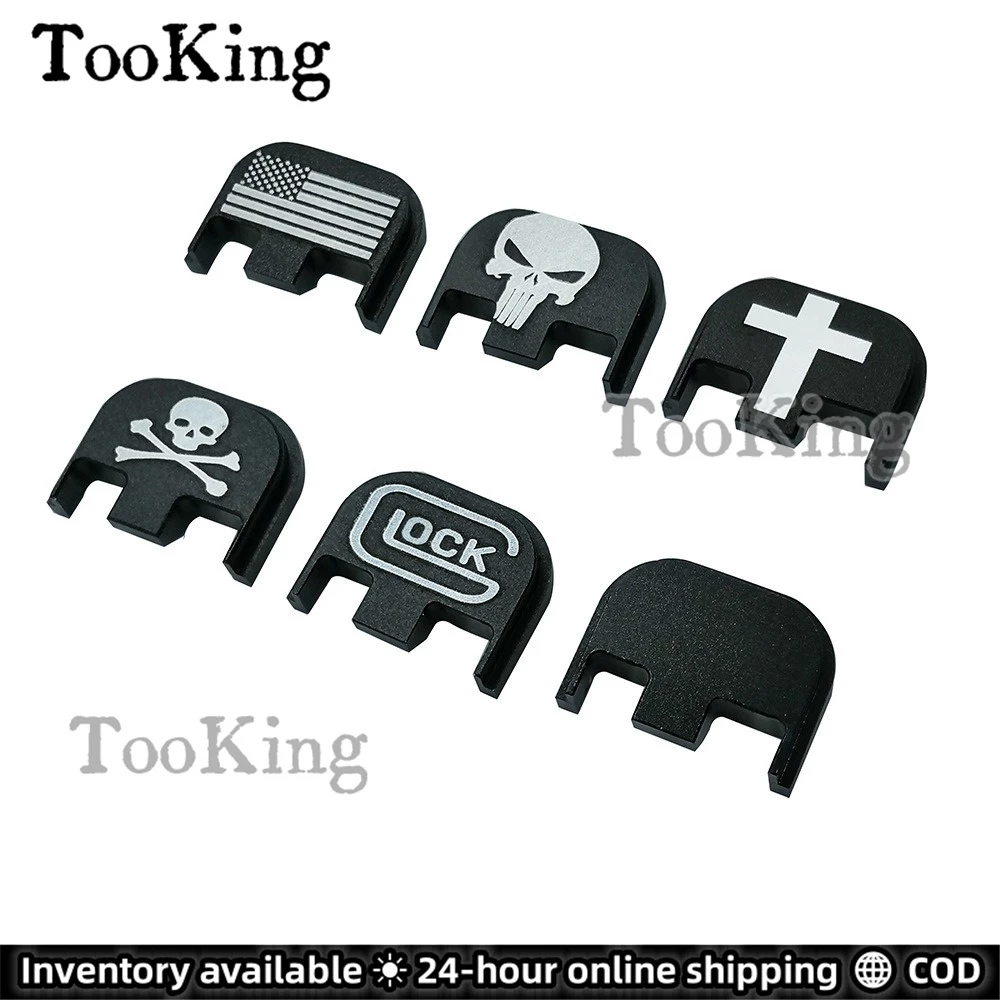 Tooking 1PC Performance ฝาครอบสไลด์ด้านหลังแผ่นสําหรับ Gl/o-c/k Gen 1-4 Gen 5 เลเซอร์แกะสลัก Hardcoat Anodized อลูมิเนียม