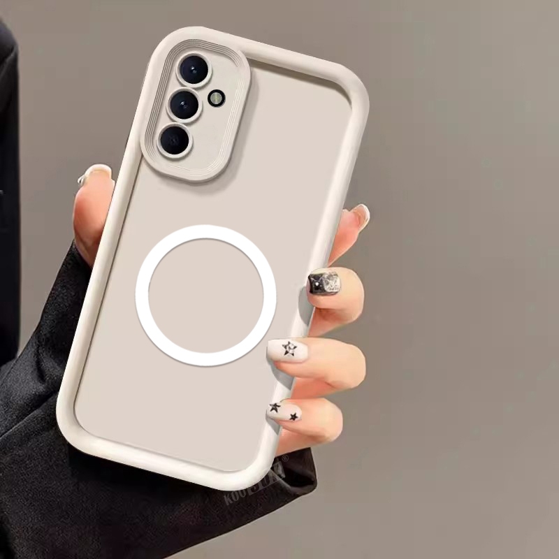 ปลอกสําหรับ Samsung Galaxy M14 M34 M54 M15 M55 5G Magnetic Attraction แผ่นเคสโทรศัพท์ปกอ่อน