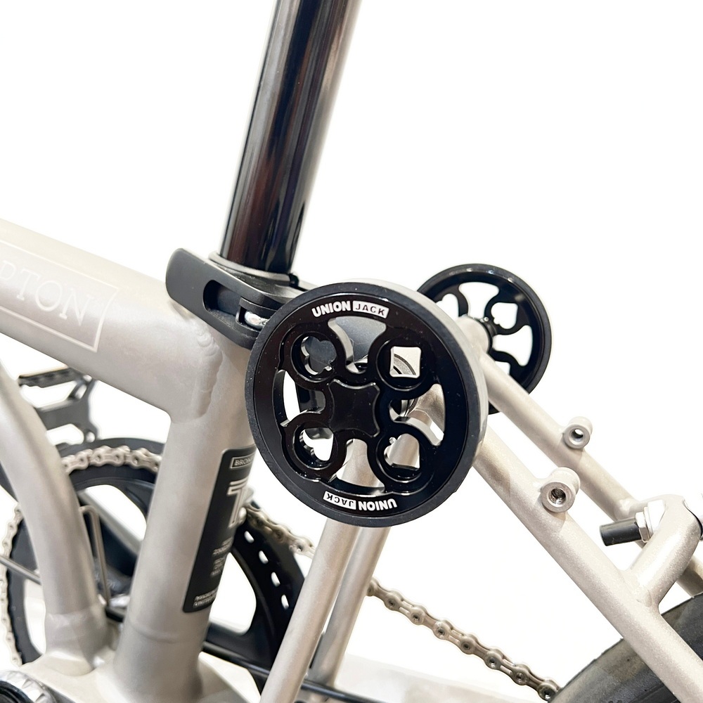 UnionJack 70 มม. 1 คู่ easywheel สําหรับ brompton และ JAVA NEO จักรยานพับ Poker EZ ล้อพร้อมสกรู Ti