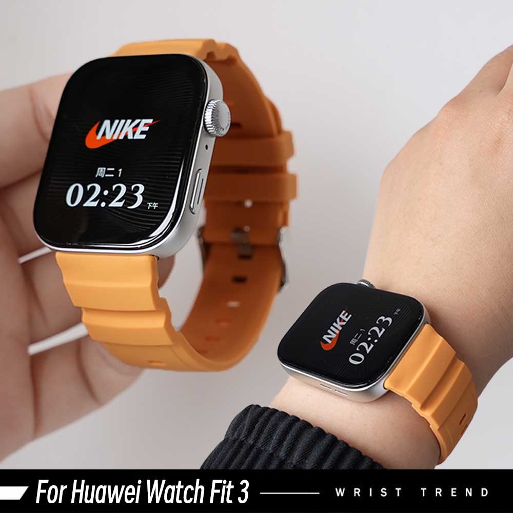 ทนทาน Rocky Point สายรัดซิลิโคนเหลวสําหรับนาฬิกา Huawei Fit 4 Pro Fit3 สายนาฬิกากีฬา Breathable ซิลิโคนการปรับเปลี่ยน Ultra Case + ฟิล์มสําหรับ Huawei Fit 4 3 Protector เครื่องประดับ