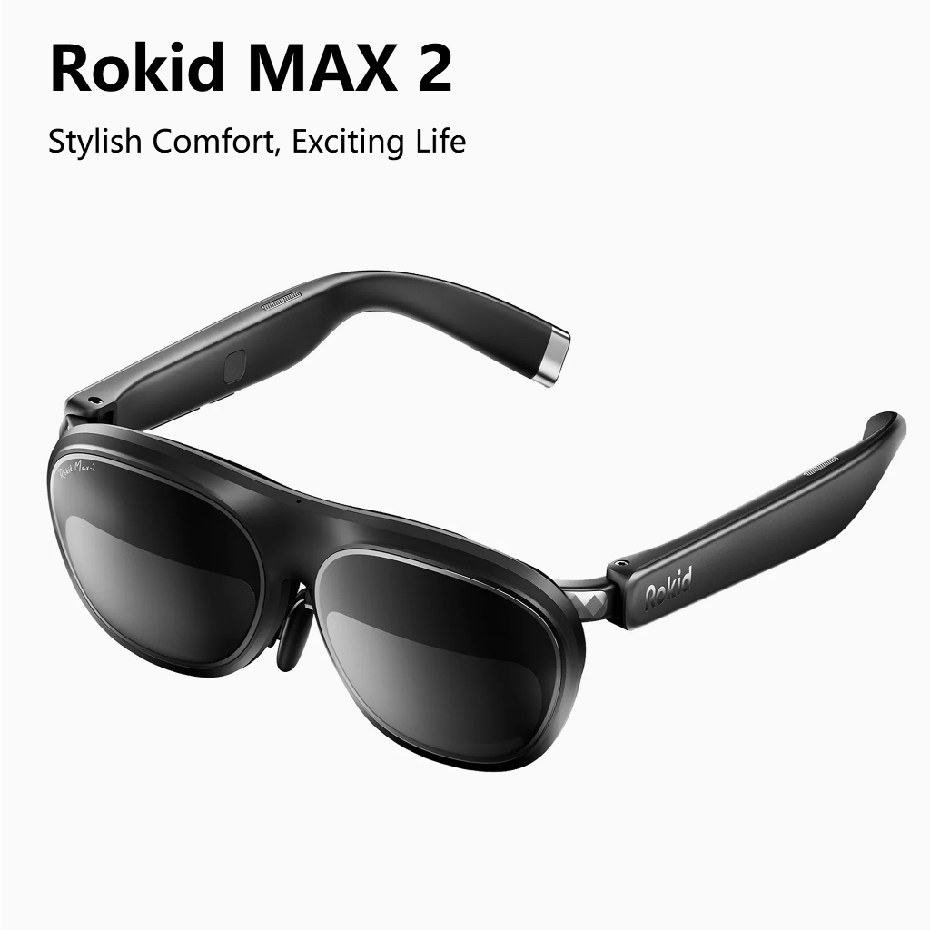 Rokid Max 2 แว่นตาอัจฉริยะ Ar Lite 3D เกมดูอุปกรณ์สถานีสมาร์ทแบบพกพาแว่นตา Ar