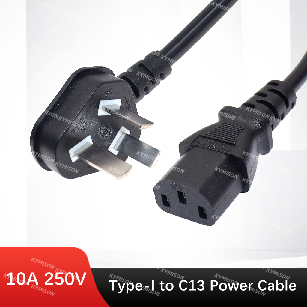 Cn AU ออสเตรเลียสายไฟจีนออสเตรเลียปลั๊ก IEC C13 สายไฟ 0.3 M/0.5 M/1.8 M/3 M สําหรับ PC คอมพิวเตอร์ Epson เครื่องพิมพ์