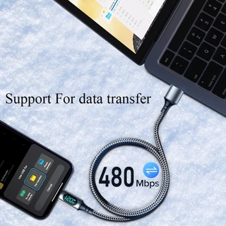 สาย USB Type C 120W สำหรับ ชาร์จเร็ว USB C สายชาร์จข้อมูลยาว1เมตร2เมตร