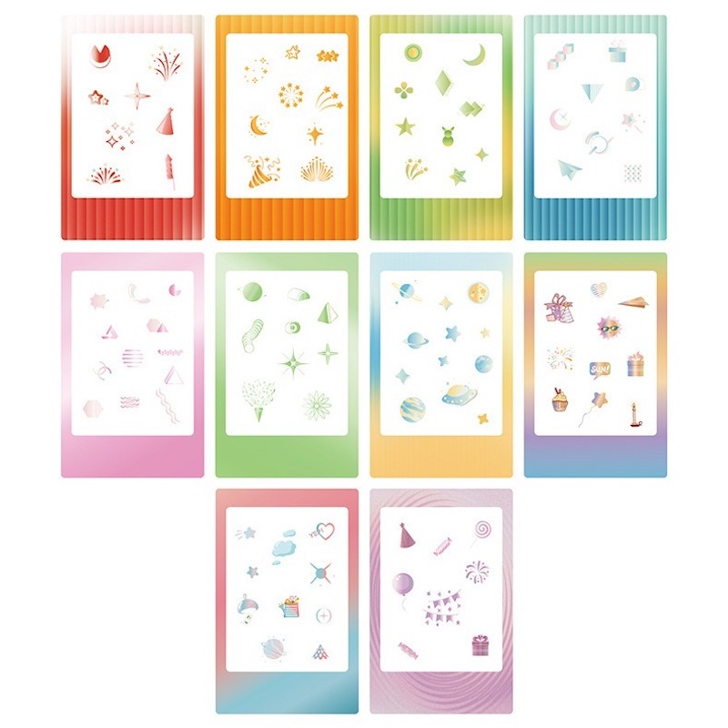 [Film Lab] [ชุดละ 10 ชิ้น] สติ๊กเกอร์ สำหรับ Instax Mini ฟิล์ม ของตกแต่ง DIY CAC31
