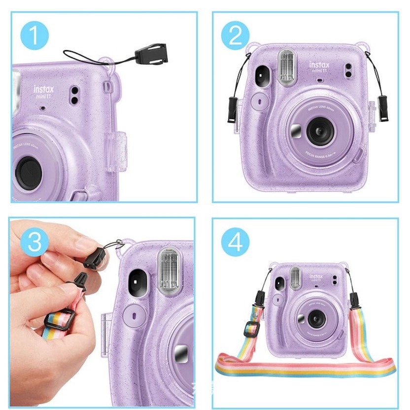 [Film Lab] สายคล้องกล้อง สำหรับ Instax Mini Square SQ Pal สายคล้องคอ สายสะพายไหล่ CAB03