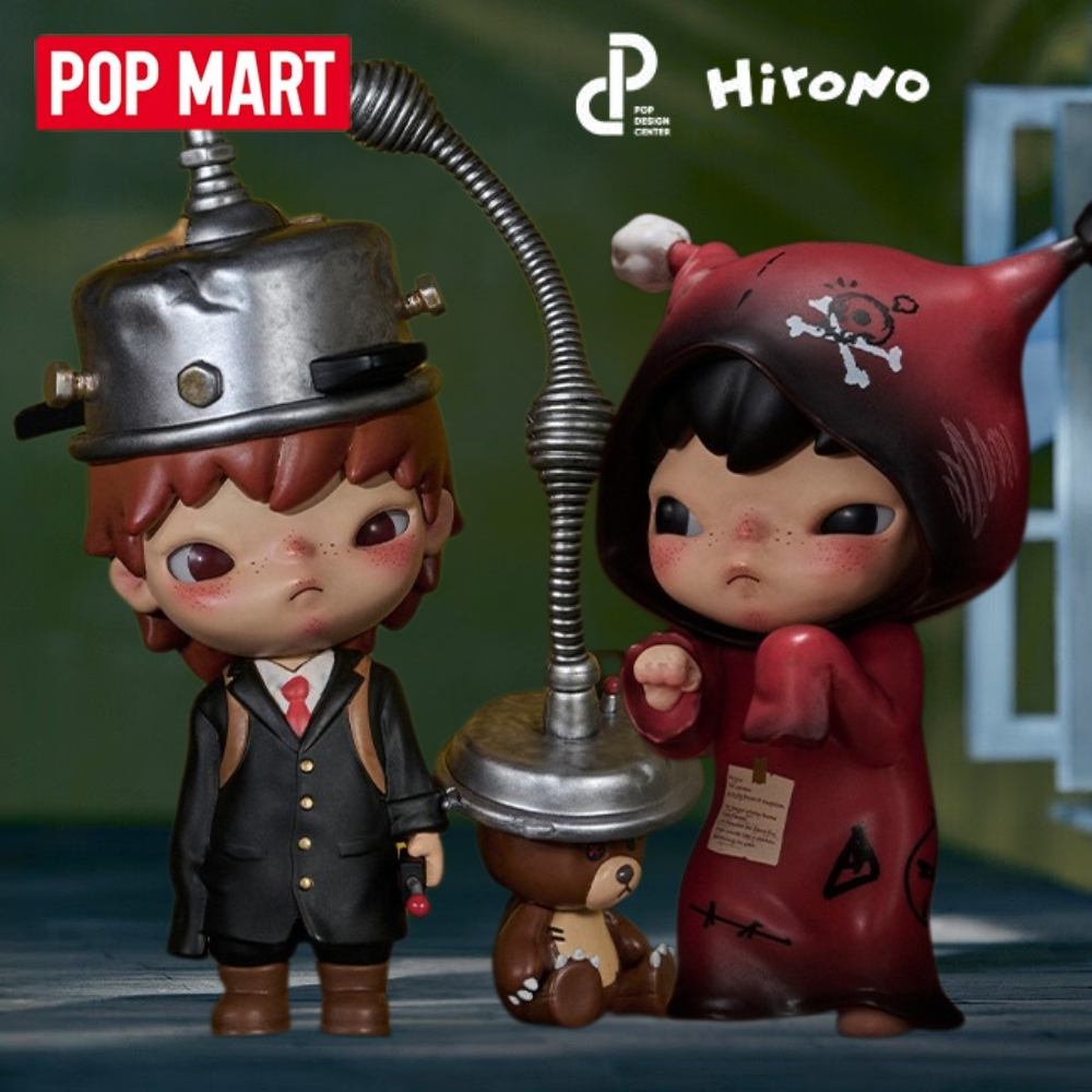 POPMART Hirono V9 Hirono Echo Series รูปกล่องปริศนาอินเทรนด์ของเล่นของขวัญเครื่องประดับ