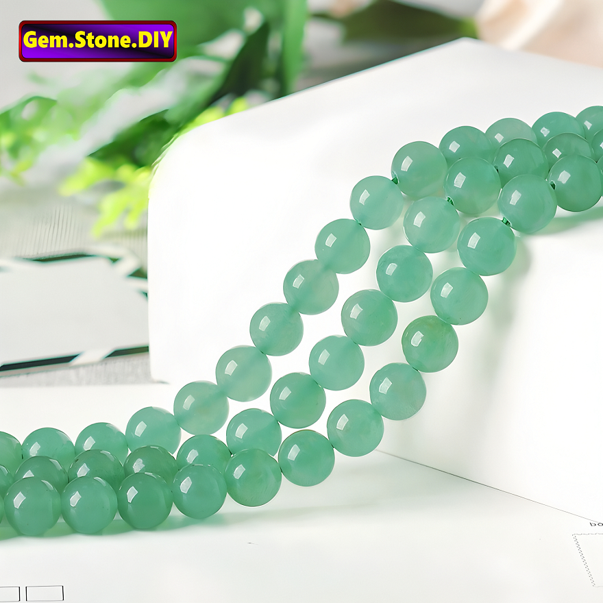 Green Aventurine Natural Stone，Loose Bead สีเขียว อาเวนทูรีน หินธรรมชาติ,หลวมลูกปัด ตัวเว้นวรรค สําหรับสร้อยข้อมือ /สร้อยคอ /แหวน /ต่างหู,ทําด้วยมือ ทําเอง เครื่องประดับ,สร้อยข้อมือหินคริสตัลเฮ