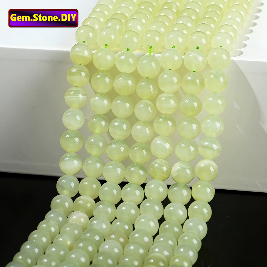 Green Calcite Natural Stone，Loose Bead หินธรรมชาติแคลไซต์สีเขียว,หลวมลูกปัด ตัวเว้นวรรค สําหรับสร้อยข้อมือ/สร้อยคอ/แหวน/ต่างหู,ทําด้วยมือ ทําเอง เครื่องประดับ,สร้อยข้อมือหินคริสตัลหิ