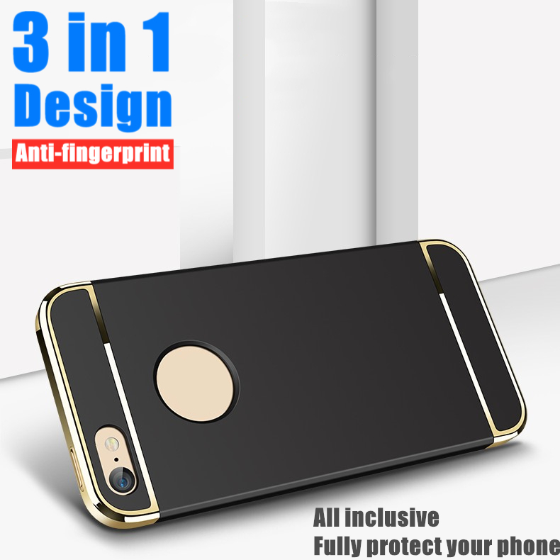 สําหรับApple iPhone SE 2016 5 5s 6 6s 7 8 Plus X XS Max SE2 2020 SE3 2022 Matte Finish Splicing Designทนทานโทรศัพท์มือถือกรณี 6D Electroplateกรอบปกหลัง