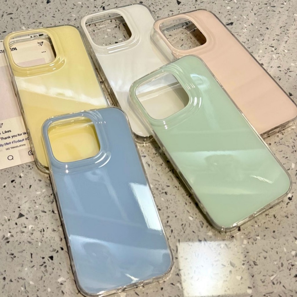 Ins Candy สีทึบ 11 สไตล์ใหม่ 12 ความรู้สึกระดับไฮเอนด์ 13 เหมาะสําหรับ Apple 16promax เคสโทรศัพท์ Creative 14 ง่าย 16plus เฉพาะ iPhone15 กันกระแทกป้องกันกรณี
