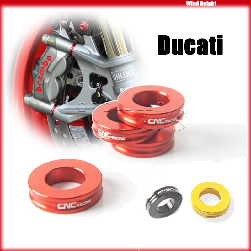 สําหรับ Ducati ทุกรุ่นเบรคหน้า Caliper Spacers ชุด Monster Panigale Supersport Scrambler Streetfighter Diavel Hypermotard Multistrada/MTS รถจักรยานยนต์ Caliper ปะเก็น CNC