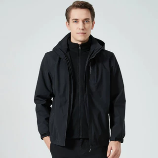 【M-5XL】👍เสื้อแจ็คเก็ตมีฮู้ดสําหรับผู้ชาย, กันน้ําและป้องกันรังสียูวี, หมวกที่ถอดออกได้, กีฬาตกปลากลางแจ้ง, ปีนเขาและฉากอื่น ๆ สามารถสวมใส่ได้