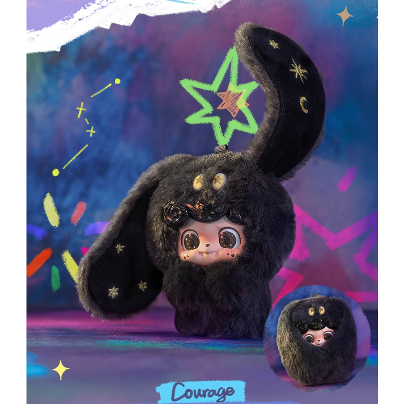 Q Treasure อารมณ์ Furry Monster ทั้งกล่องซ่อนอินเทรนด์เล่นเครื่องประดับตุ๊กตา Hand-made ตุ๊กตาจี้ของขวัญ