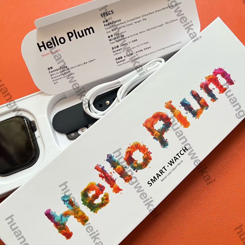 2025 Deepseek Smart Watch h16 hello plum series XWatch 10 Smart Watch Amoled 1GB ข้อความท้องถิ่นเพลง