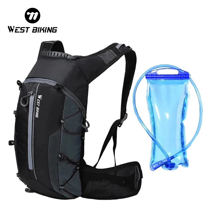WEST BIKING กระเป๋าเป้สะพายหลัง ขนาด 10 ลิตร 16 ลิตร และกระเป๋าน้ํา 2 ลิตร เหมาะกับการพกพาเดินทาง ขี่จักรยาน ปีนเขา