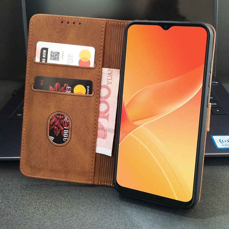 Itel A60 A60S A57 A56 A56Pro A48 Case Itel A56 Pro Casing Luxury Wallet Card Slot Stand PU Leather