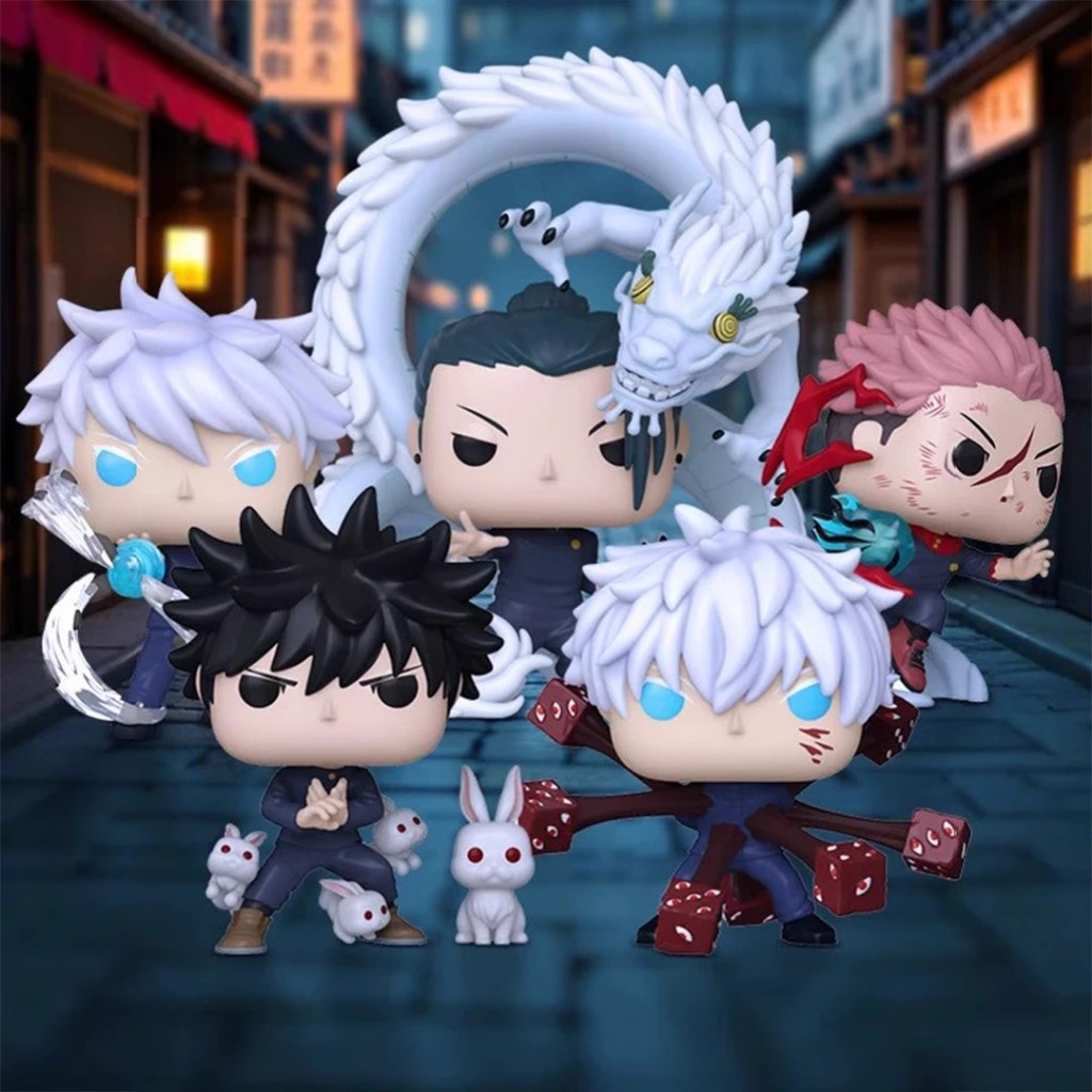 Funko Pop Jujutsu Kaisen สองด้าน Sukuna Fushiguro Megumi Gojo Satoru Kagome Zenin Jiner Yuji Torado รุ่น