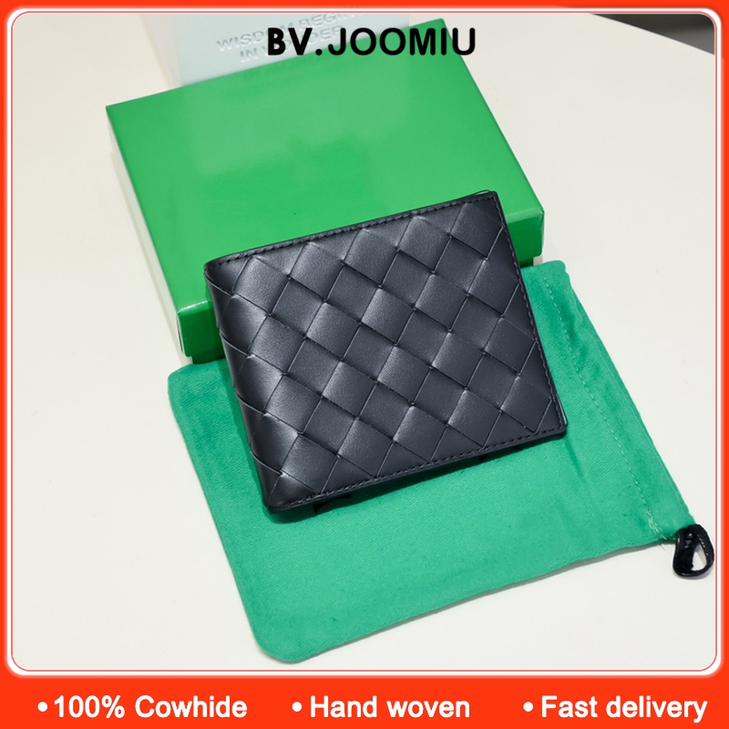 ของแท้หนังทอผู้ชายกระเป๋าเงินเหรียญแบบพกพา หนังวัว ธุรกิจออกแบบที่เรียบง่ายกระเป๋าสตางค์