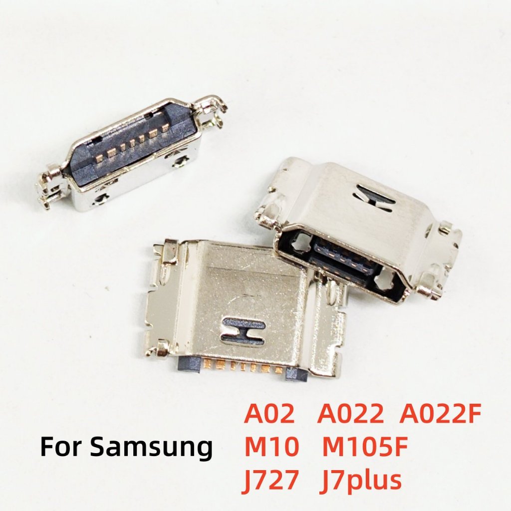 5-50 ชิ้น/ล็อตสําหรับ Samsung Galaxy A02 A022 A022F/M10 M105F J727 J7plus USB ชาร์จพอร์ต Dock Plug C