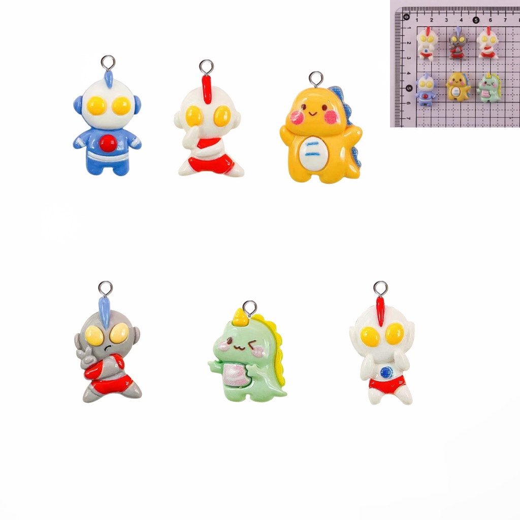 Diy เรซิ่น Charm Little Superman สร้อยข้อมือสร้อยคอจี้กระเป๋าจี้อุปกรณ์เสริม