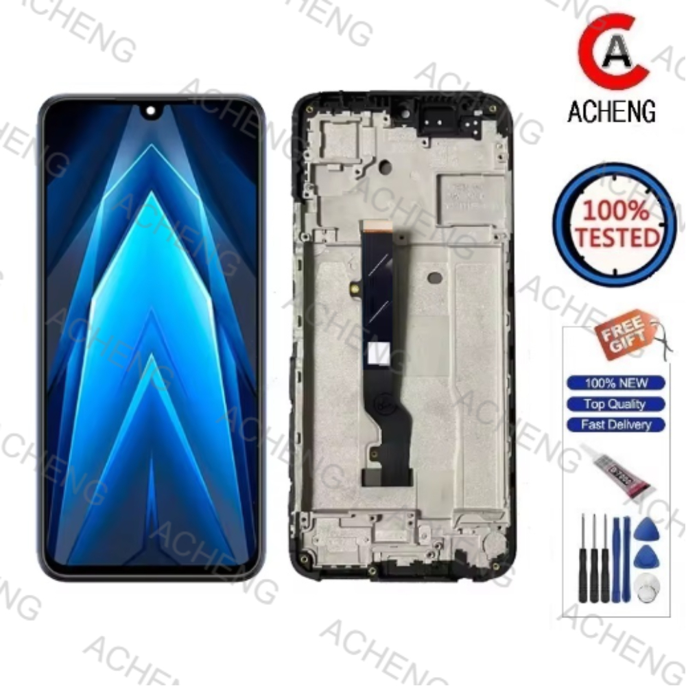 ACHENG AMOLED สําหรับ Tecno Pova 4 Pro LG8n LCD Touch Screen Digitizer Replacement Part