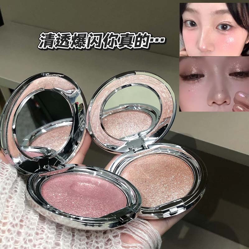 Kakashow Shimmer Highlighting Powder 10g Pearl Flash Glossy 3D Brighten Facial Highlighter Contour Powder C465