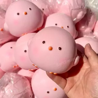 สกุชชี่ ​​การ์ตูนน่ารักเจี๊ยบฟื้นตัวช้าของเล่นกดนุ่มของขวัญประณีต