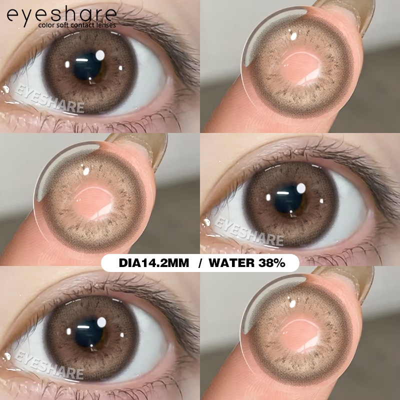 Sparklegirl คอนแทคเลนส ์ 1 คู ่ POLARIS คอนแทคเลนส ์ สีน ้ ําตาลนุ ่ มแต ่ งหน ้ าตาเกาหลี