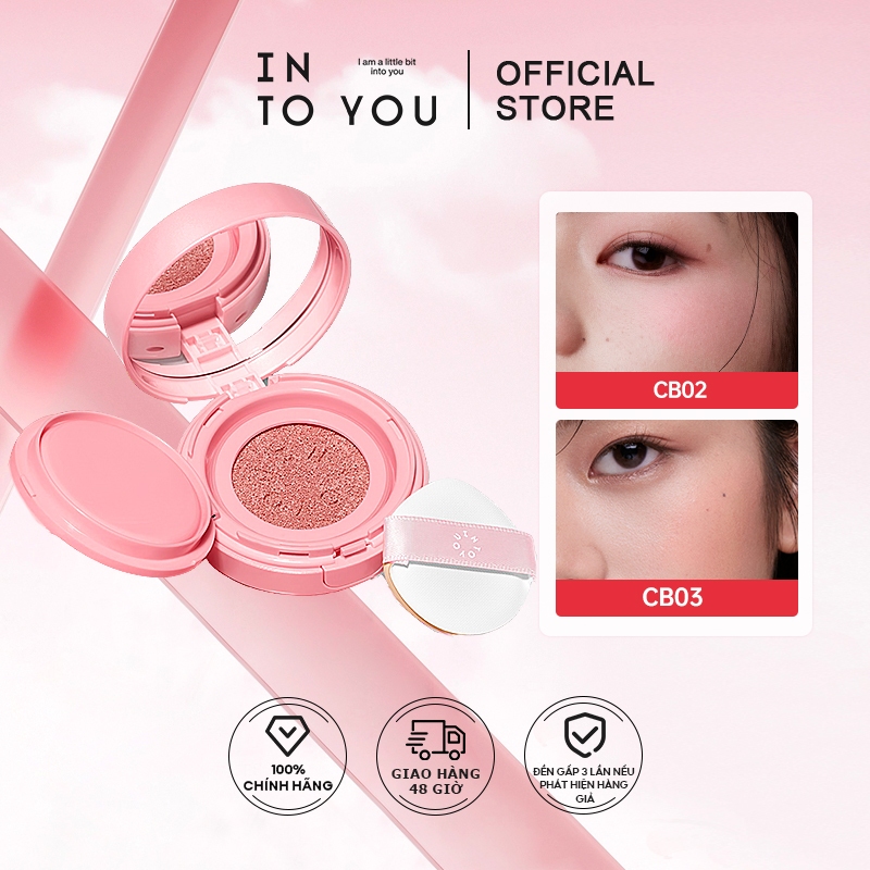 Into YOU Air Cushion Blush บางเบาและบางกันน้ํา