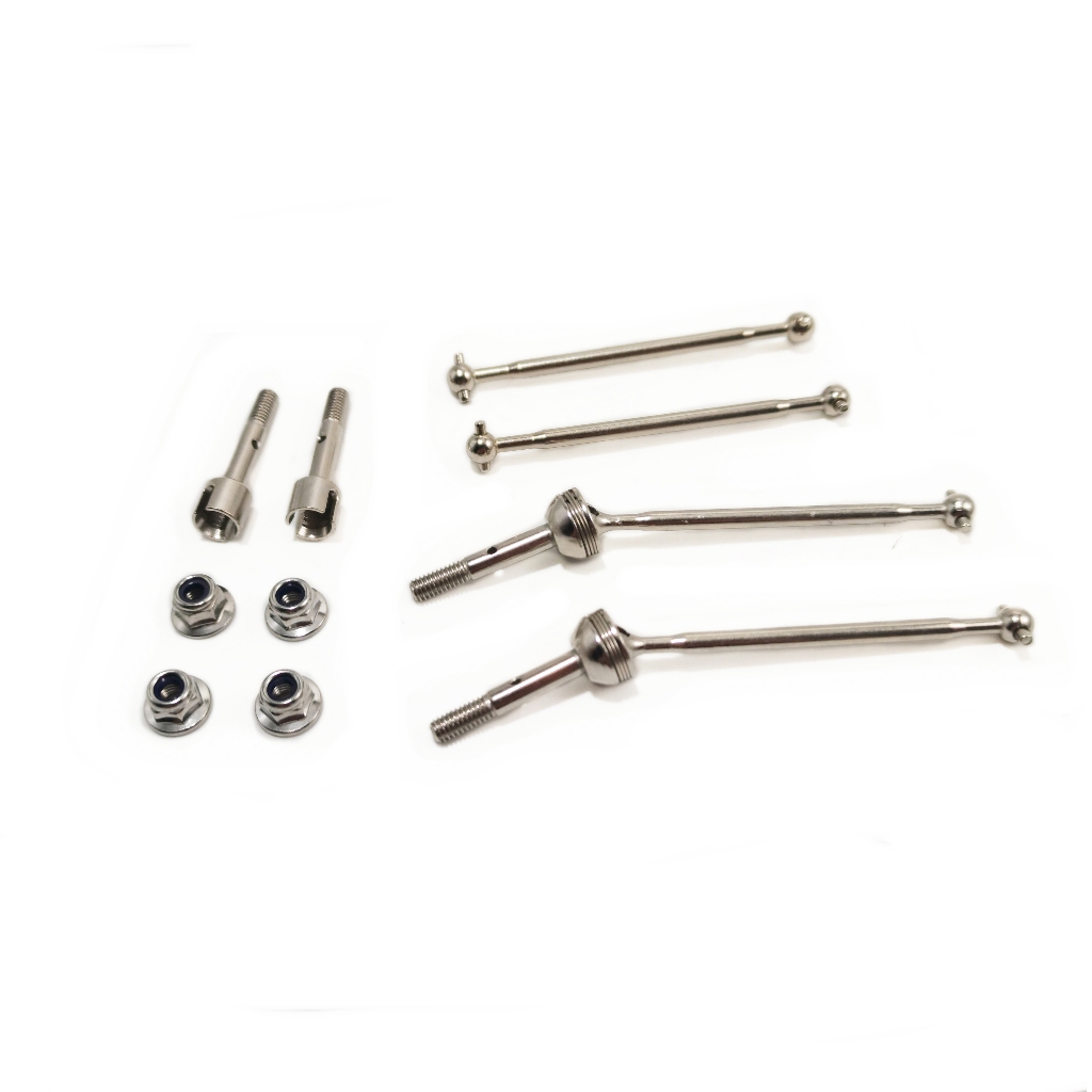 Wltoys 144001 Wltoys 124019 เพลาขับโลหะ ด้านหน้า ด้านหลัง สําหรับอัพเกรด CVD dogbone wltoys 144001 W