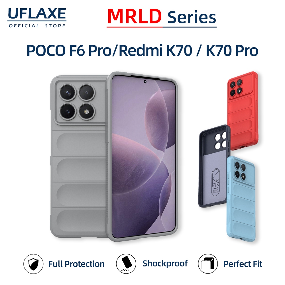 UFLAXE MRLD - สําหรับ Xiaomi POCO F6 Pro / Redmi K70 / K70 Pro Case - เคสนิ่มกันกระแทก | เคสโทรศัพท์