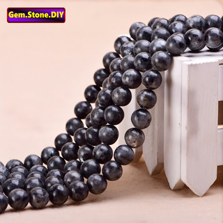 Larvikite（Gray Labradorite）Natural Stone，Loose Bead ลาวิกิต(…