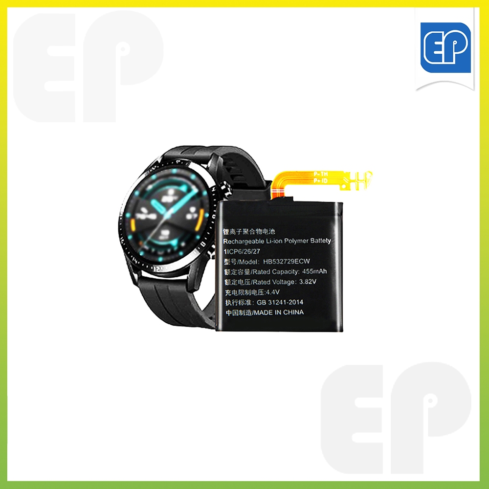 HB ใหม่532729ECW เปลี่ยนแบตเตอรี่สําหรับนาฬิกา Huawei GT 2 46 มม.GT2 Pro GT 2e GT3 46 มม.Magic Watch 2 Smartwatch 455mAh