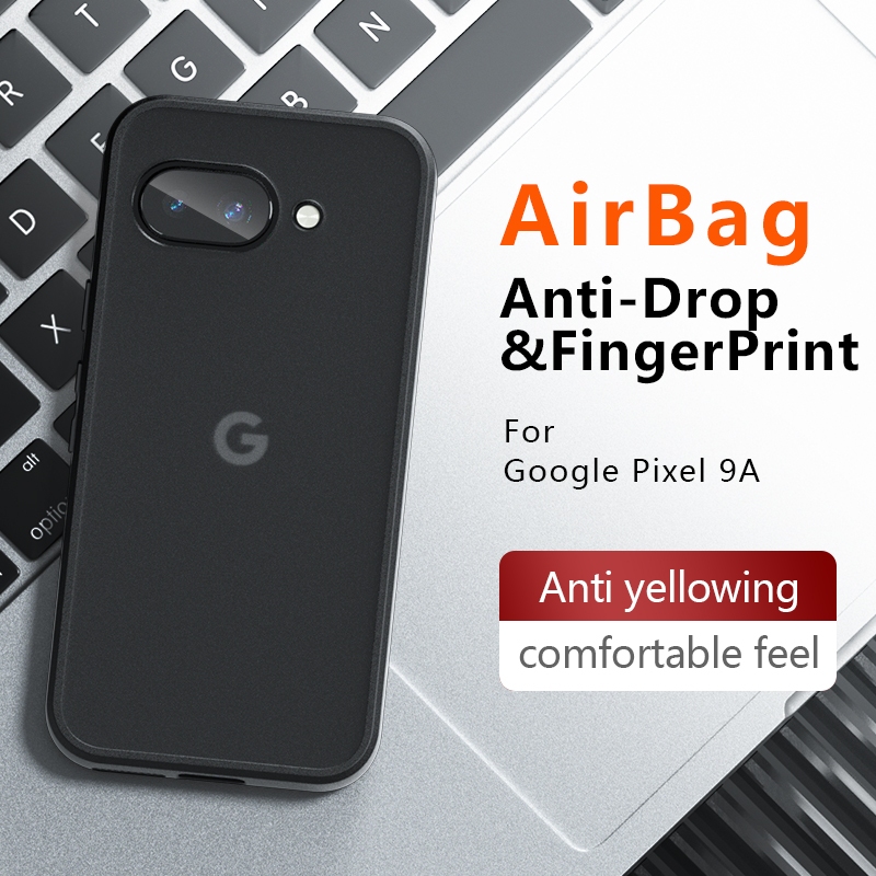 ปลอกสําหรับ Google Pixel 9a 5G Pixel9a GXQ96 GTF7P G3Y12 เคสโทรศัพท์อะคริลิคใส Matte ซิลิโคนนุ่มป้อง