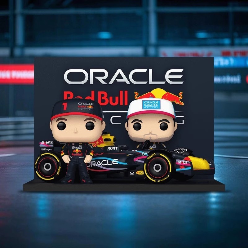 Funko Pop F1 ไดร์เวอร์แข่ง Max Verstappen รุ่นหมวกกันน็อครอบของเล่นเครื่องประดับทํามือ