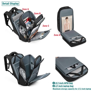 Kabohut กระเป๋าเป้สะพายหลัง กระเป๋าใส่แล็ปท็อป กันน้ํา ความจุเยอะ 17.3 นิ้ว พร้อมที่ชาร์จ USB สําหรับนักเรียน นักศึกษา โรงเรียน ท่องเที่ยว ออฟฟิศ โรงเรียน 45 ลิตร